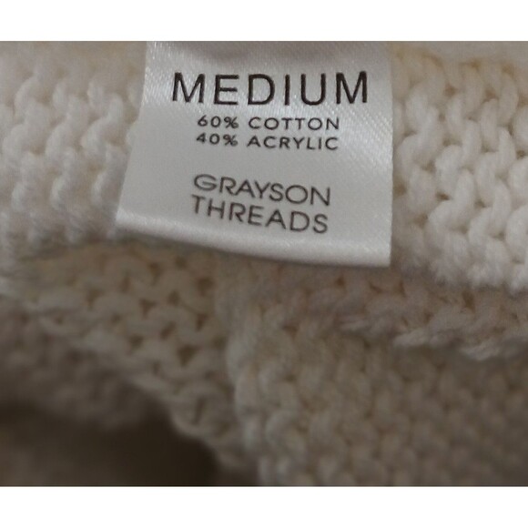 Grayson Threads USA Sweater Women’s M White Red Blue Knit 4th of July Patriotic - Picture 10 of 10